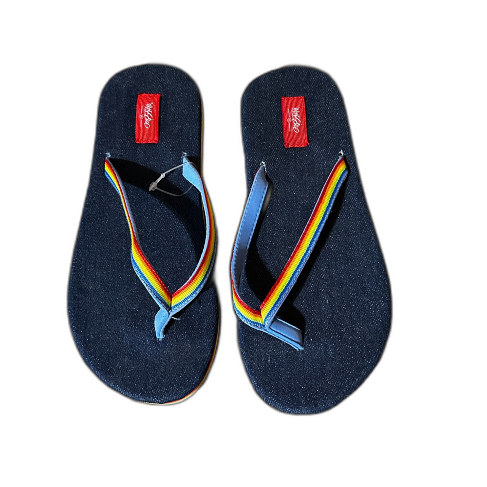 Beach Thongs by Mossimo Size 6 Rainbow Pattern